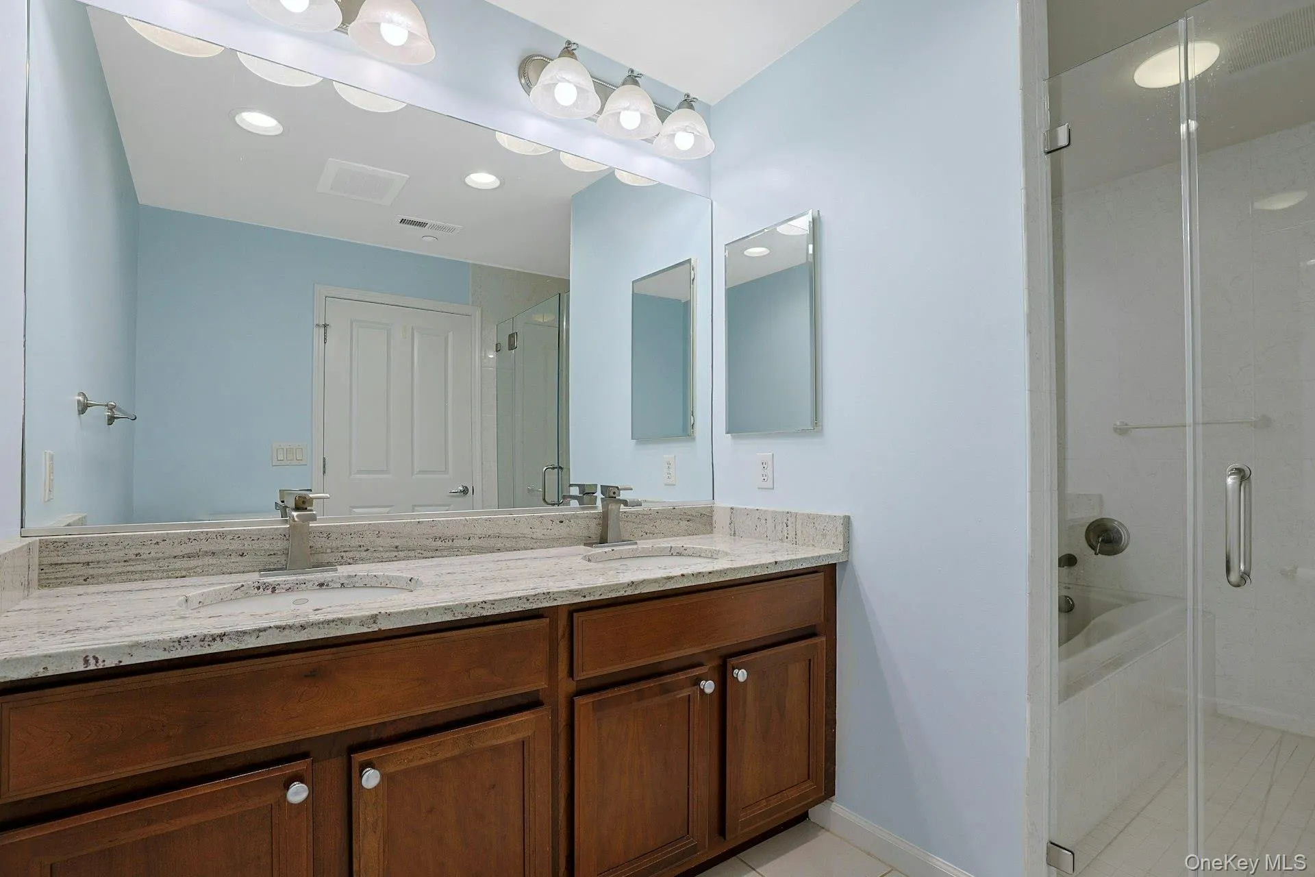 Primary bathroom with walk-in European shower Primary bathroom with walk-in European shower