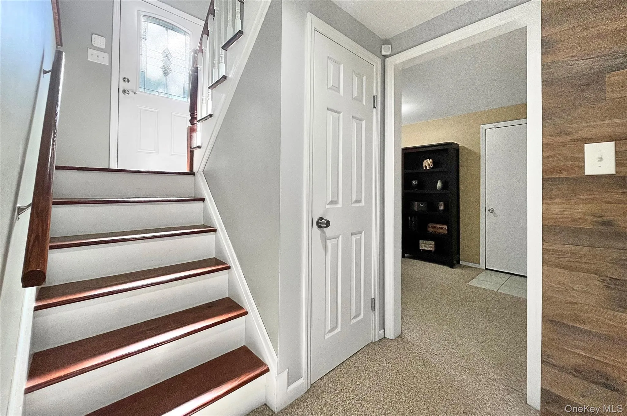 stairs to family room stairs to family room