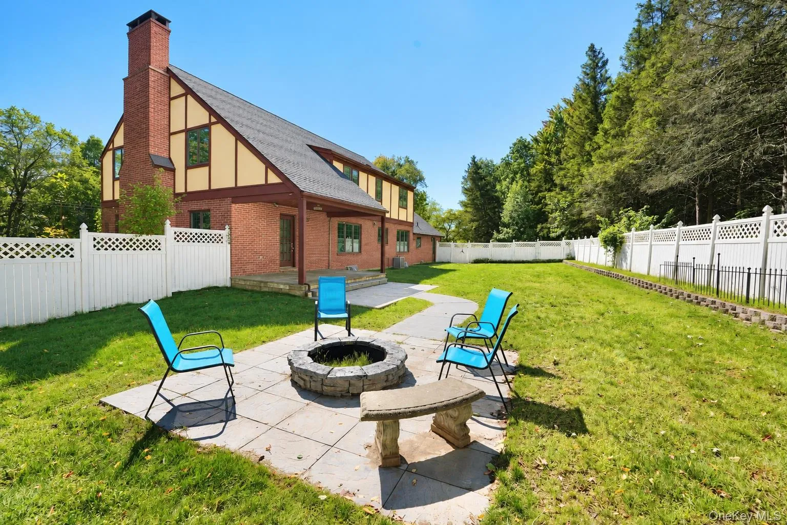 Fenced Backyard with a fire pit Fenced Backyard with a fire pit