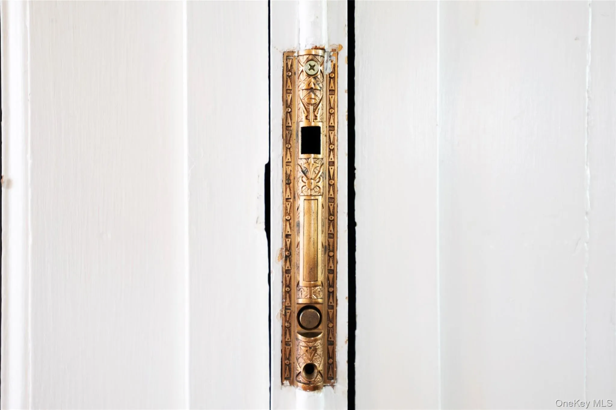 Pocket door hardware detail Pocket door hardware detail