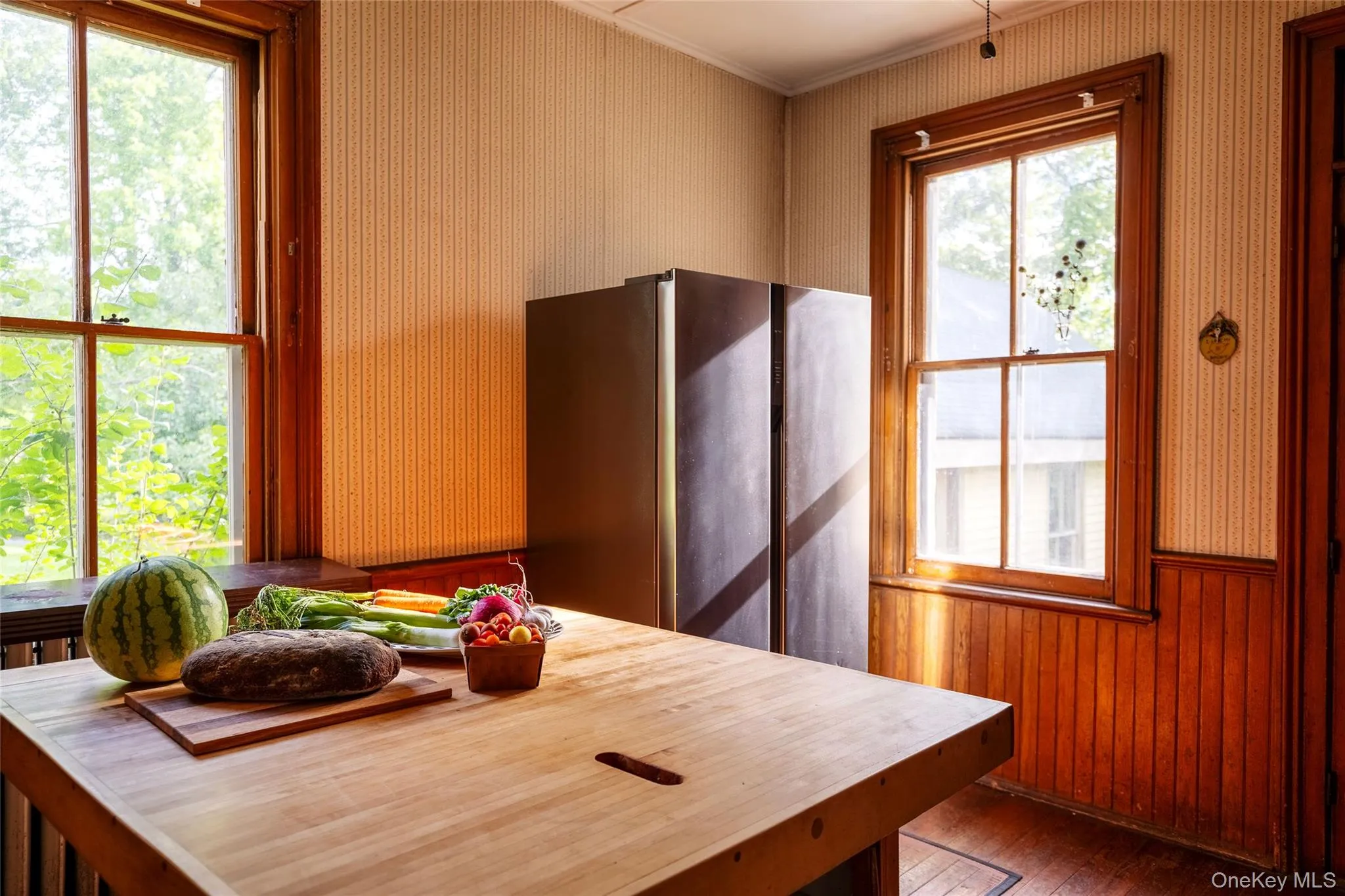 Butcher block island Butcher block island