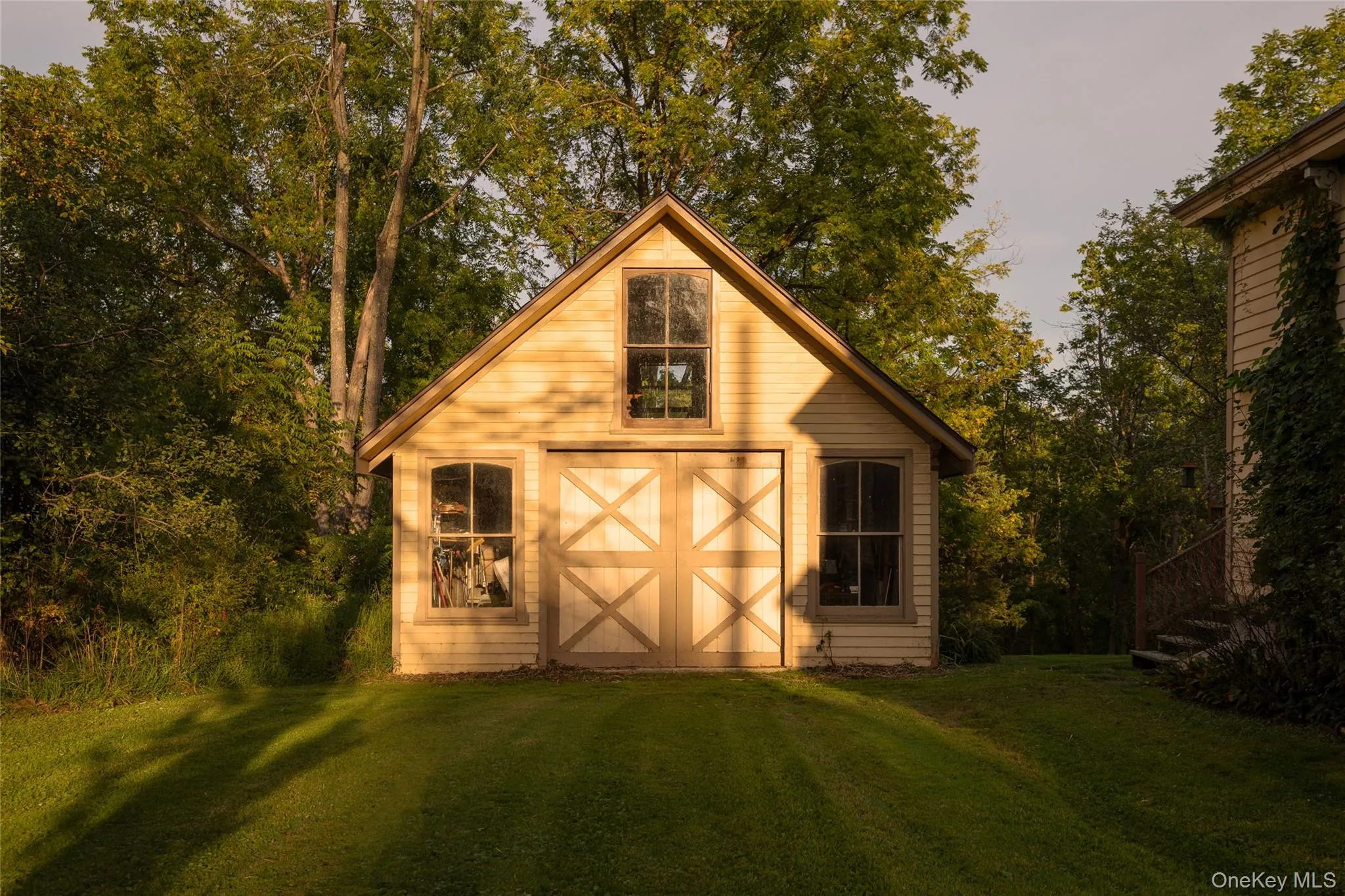 Outbuilding in late afternoon light Outbuilding in late afternoon light