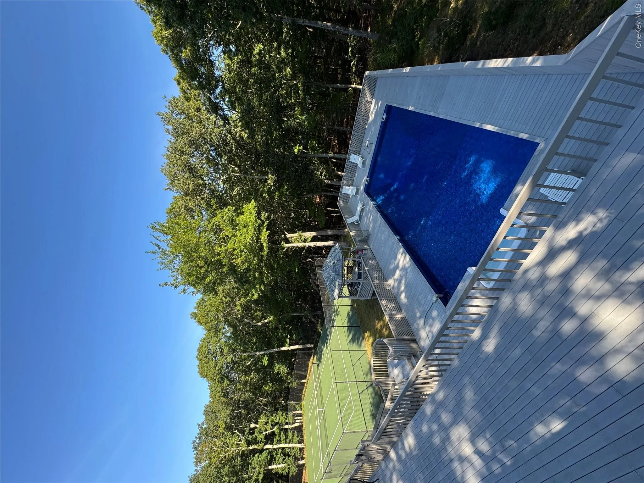 Pool with decking Pool with decking