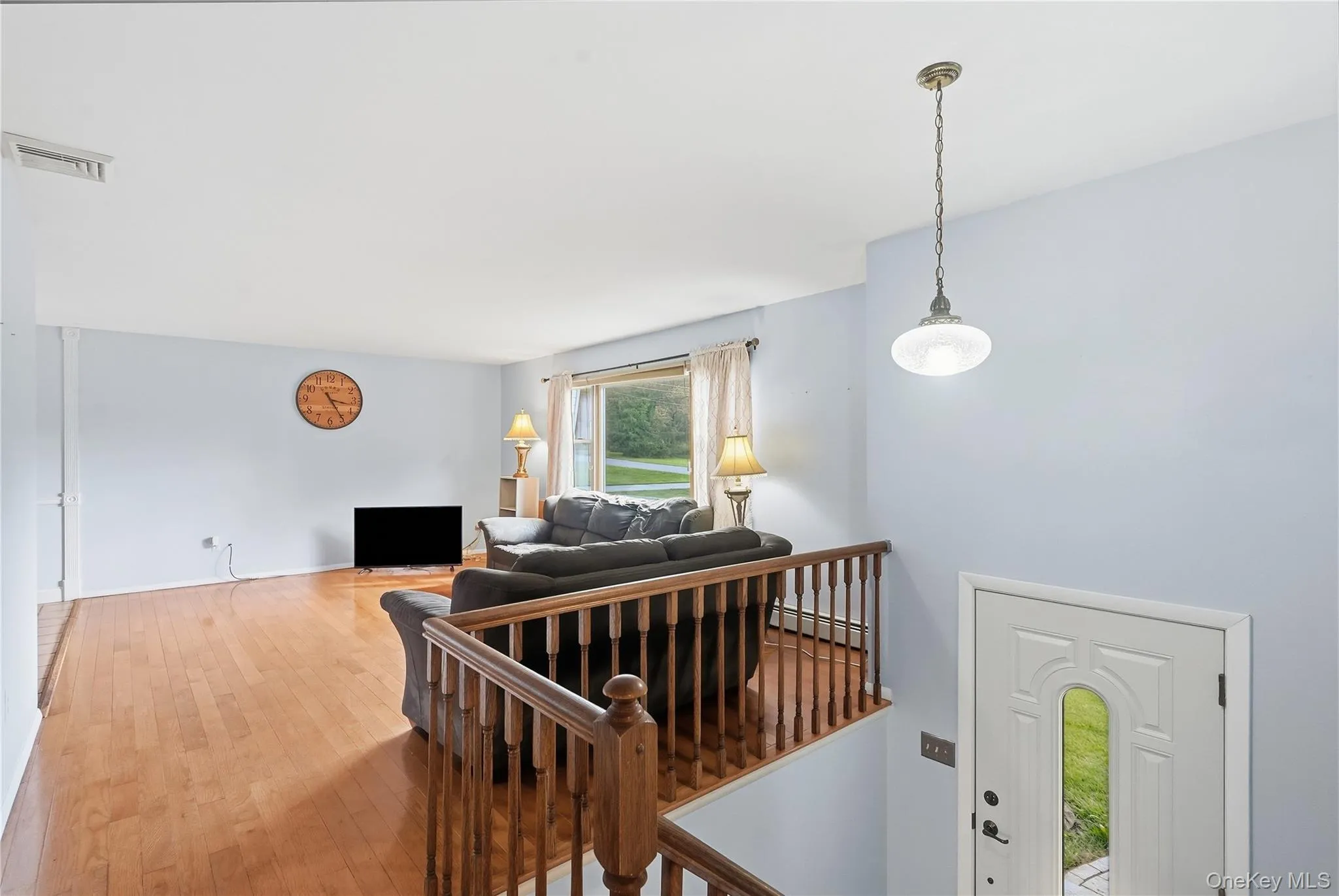 Living room with hardwood floors Living room with hardwood floors