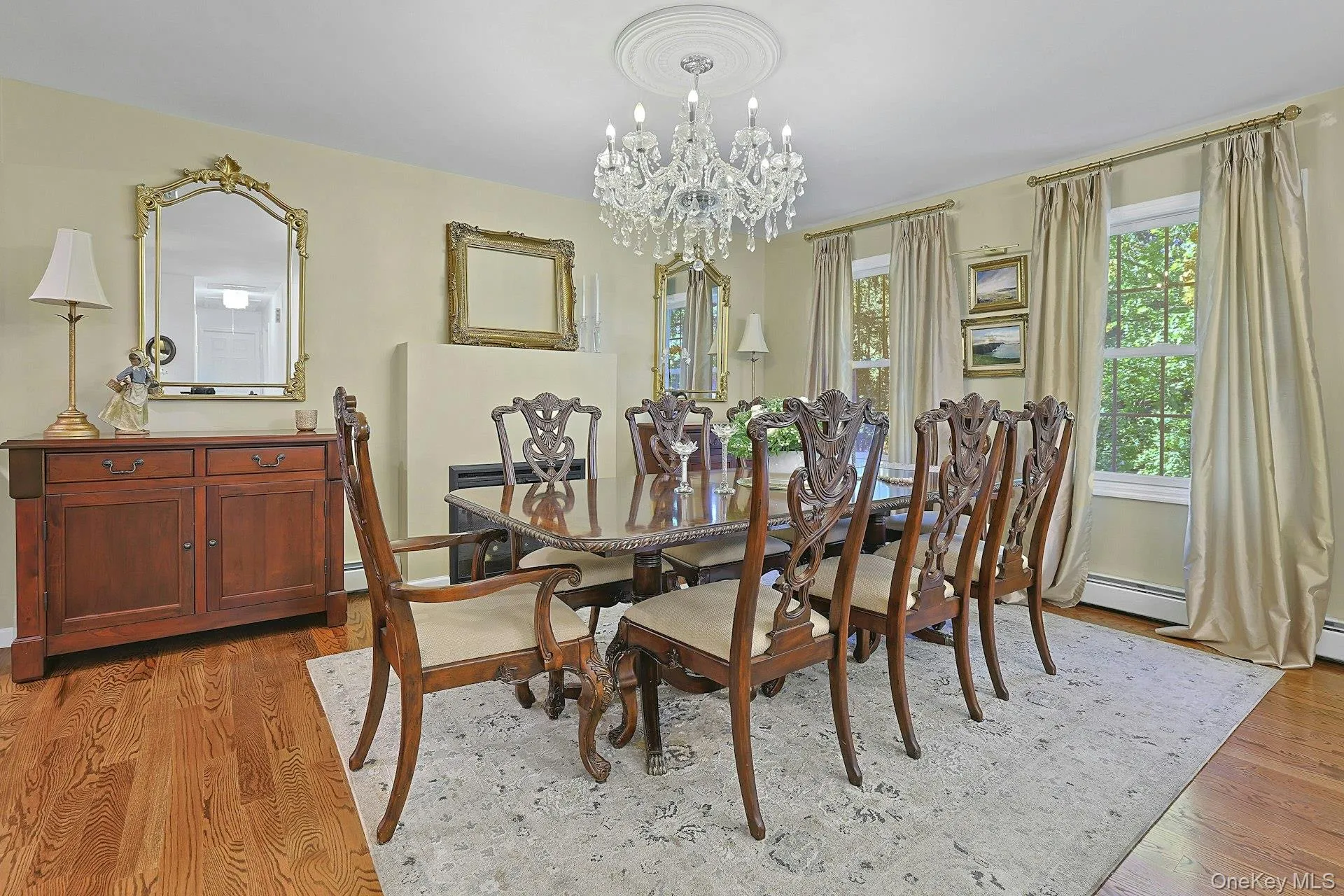 There's a second electric fireplace in the Dining Room. Creates a tranquil atmosphere. There's a second electric fireplace in the Dining Room. Creates a tranquil atmosphere.