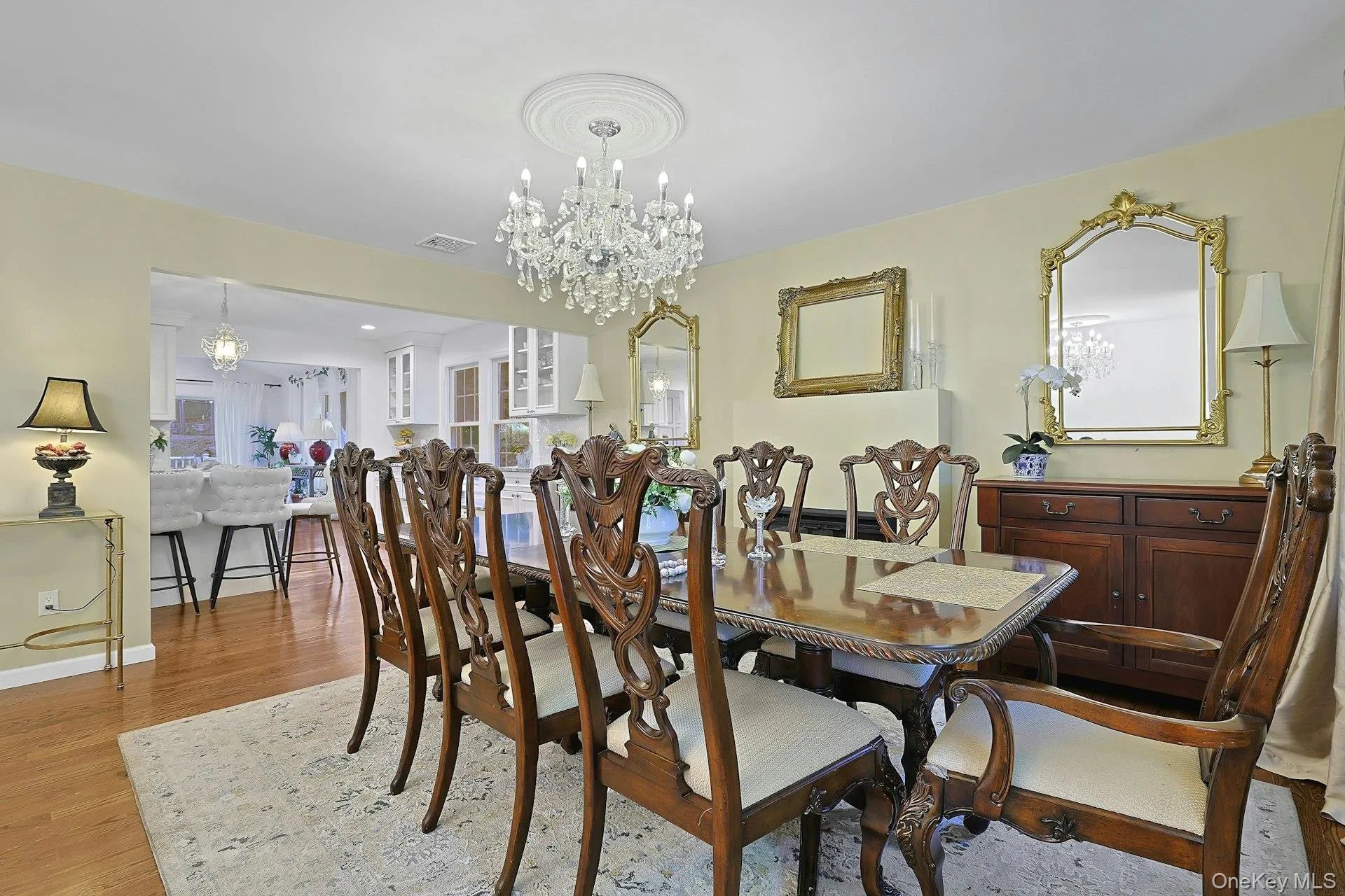 Enjoy more formal entertaining in the banquet size Dining Room. Enjoy more formal entertaining in the banquet size Dining Room.