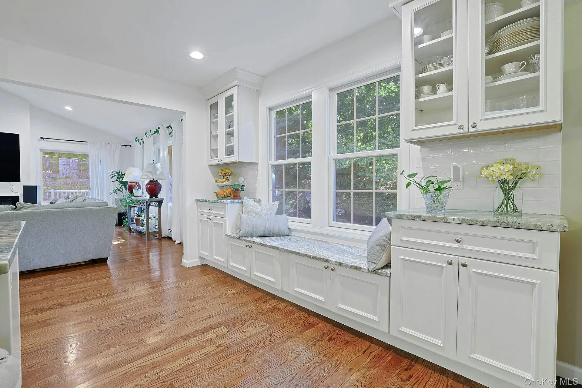 Lots of cabinetry and the window seat is another lovely amenity. Lots of cabinetry and the window seat is another lovely amenity.
