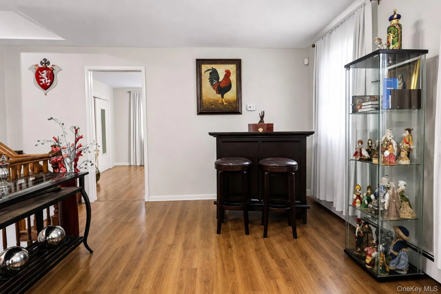 Oversized living room offers space for bar also~ Oversized living room offers space for bar also~