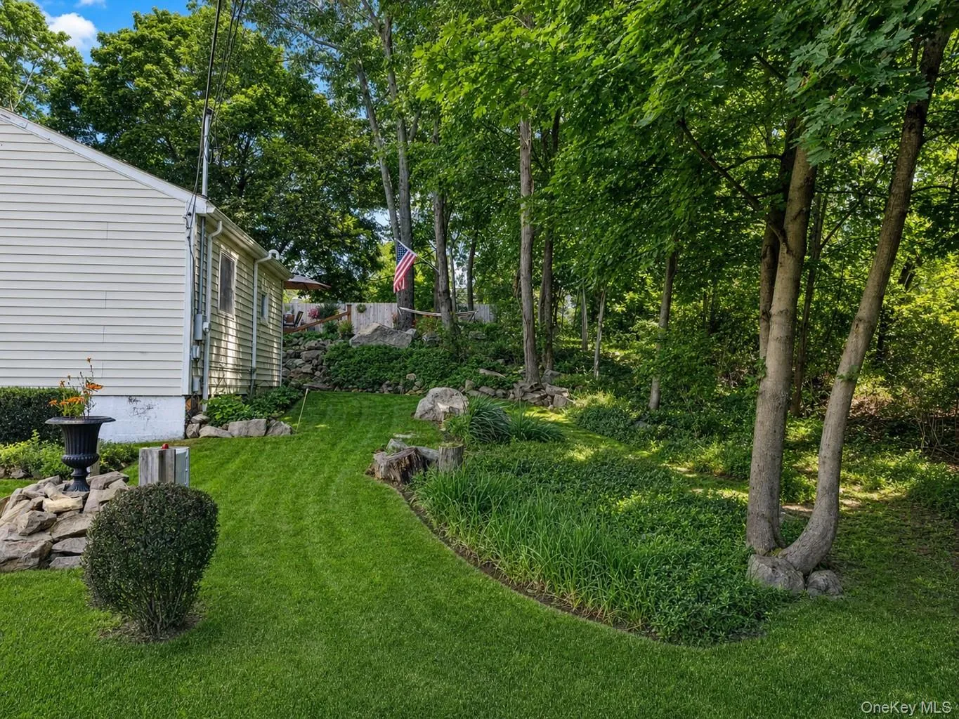 Lovely side yard with mature trees~ Lovely side yard with mature trees~