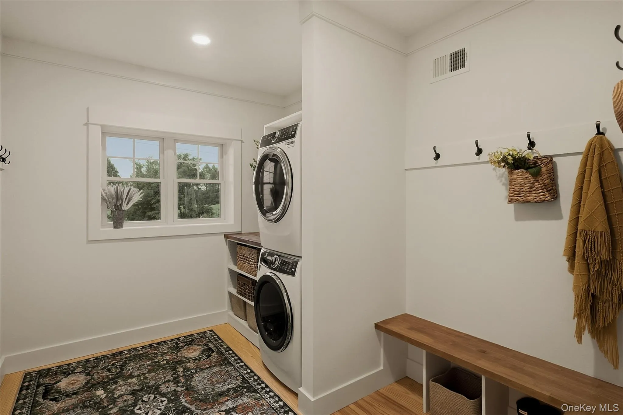 Situated off the garage the mudroom and laundry room, a smart yet pretty space Situated off the garage the mudroom and laundry room, a smart yet pretty space