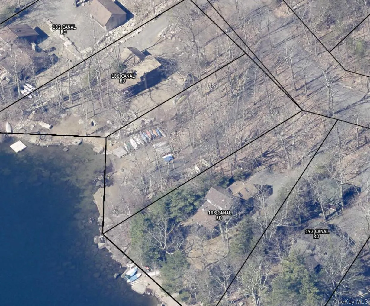 Aerial map of area to access lake Aerial map of area to access lake