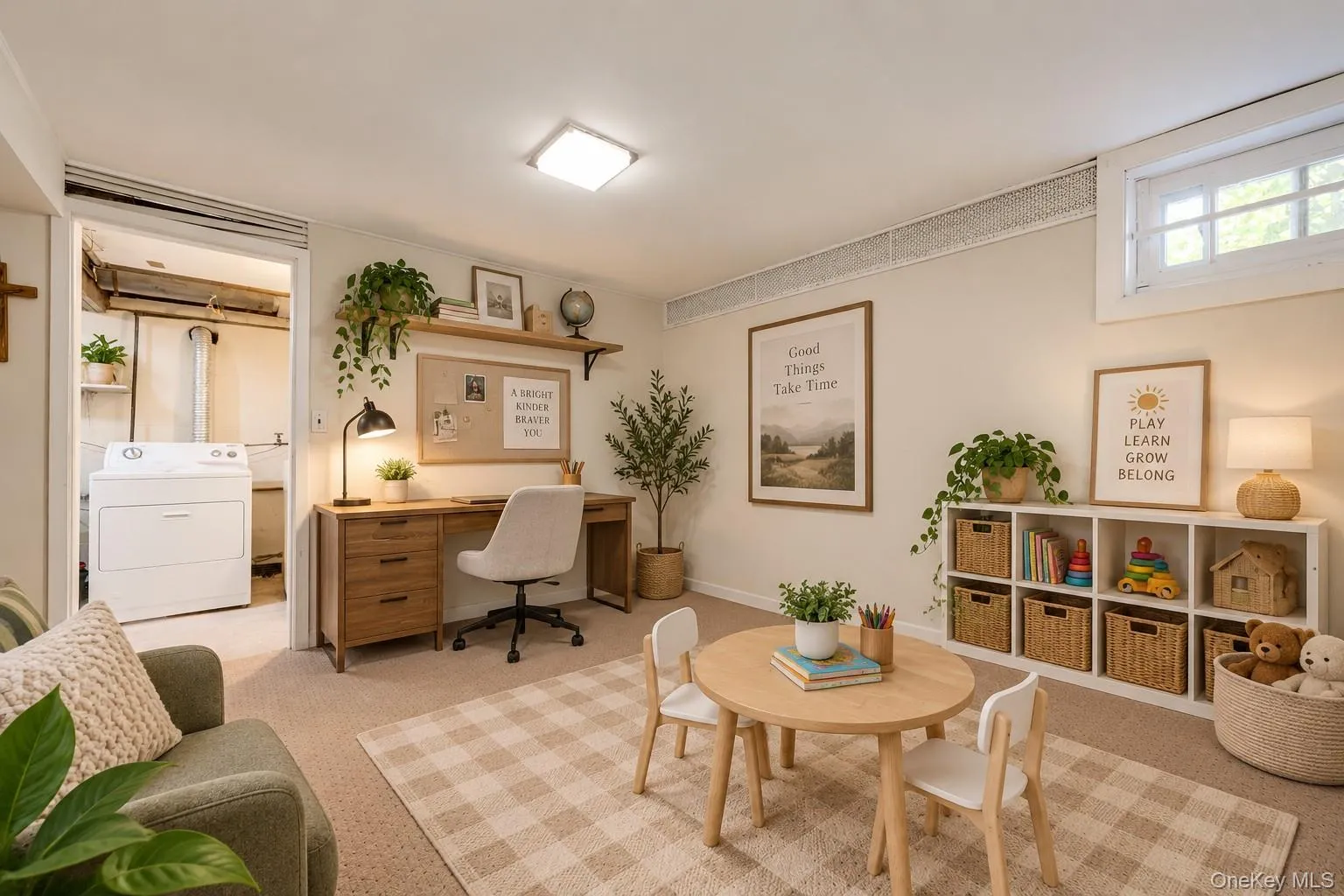 room in basement virtually staged room in basement virtually staged