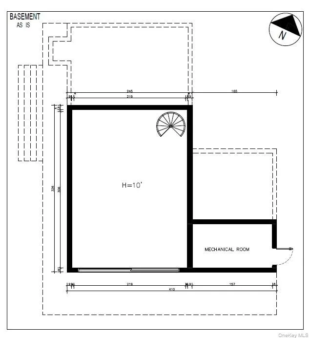 Basement floor plan. Basement floor plan.