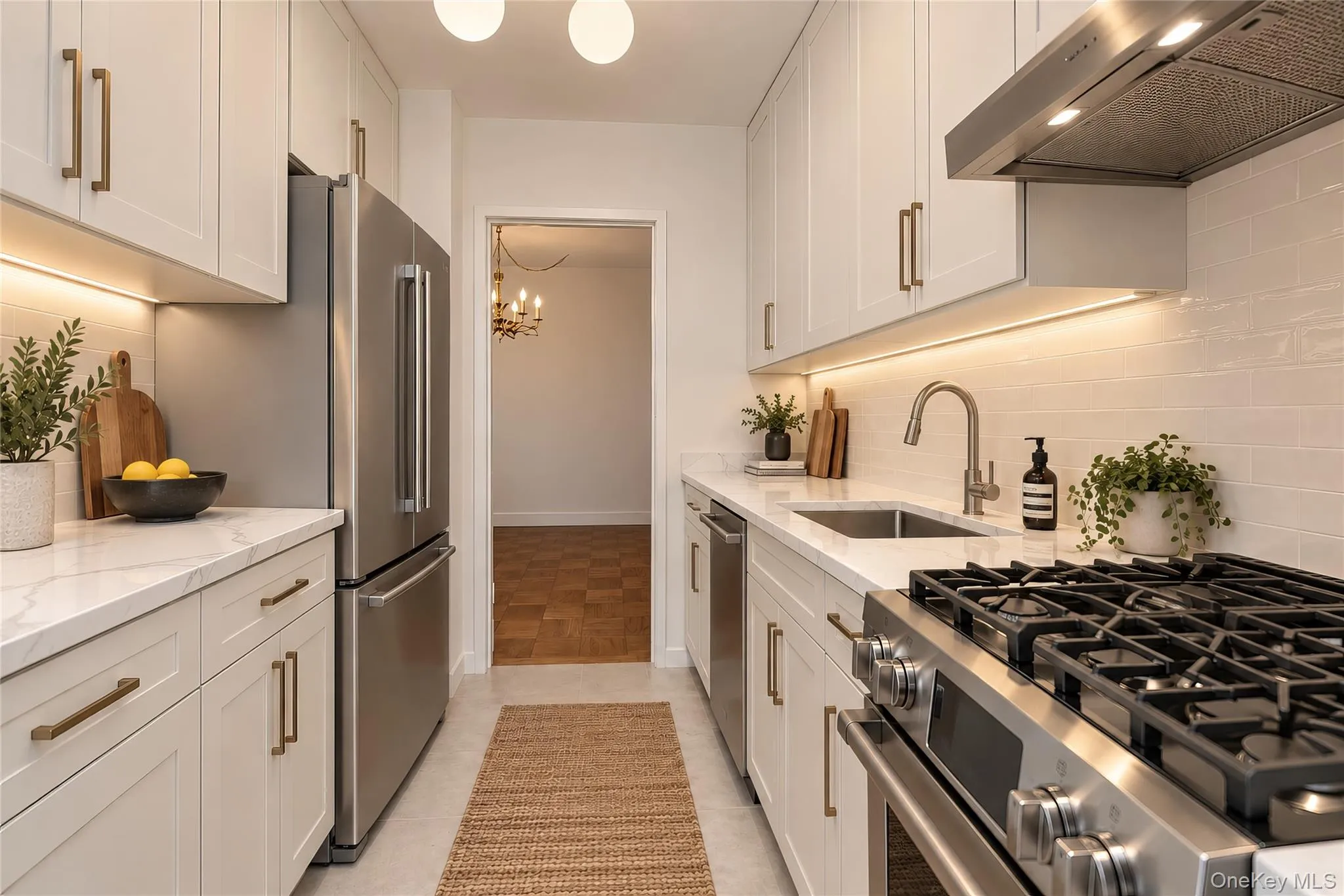 This photo is a rendering of what the kitchen could look like renovated. This photo is a rendering of what the kitchen could look like renovated.