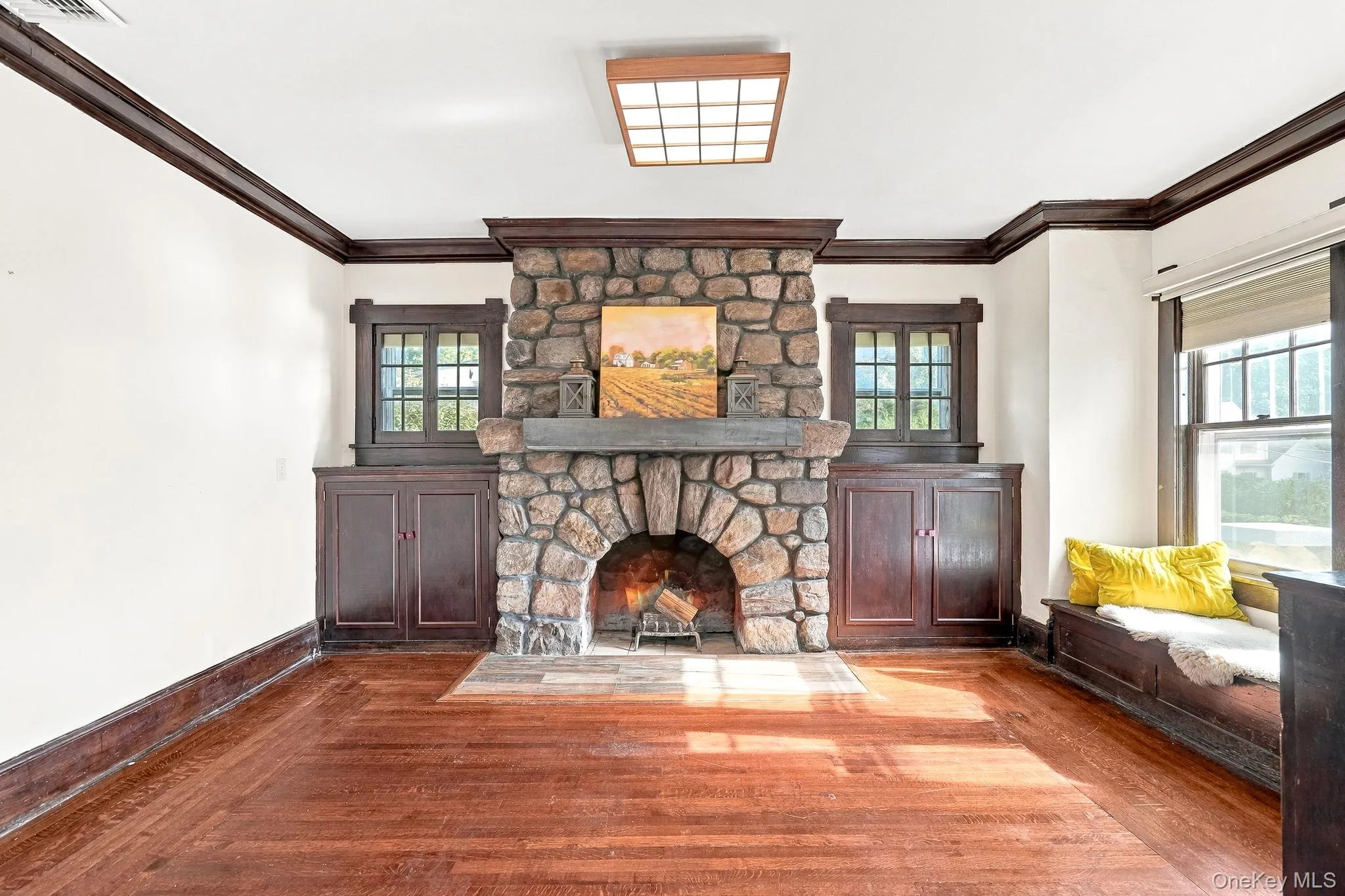 Wood-burning fireplace Wood-burning fireplace