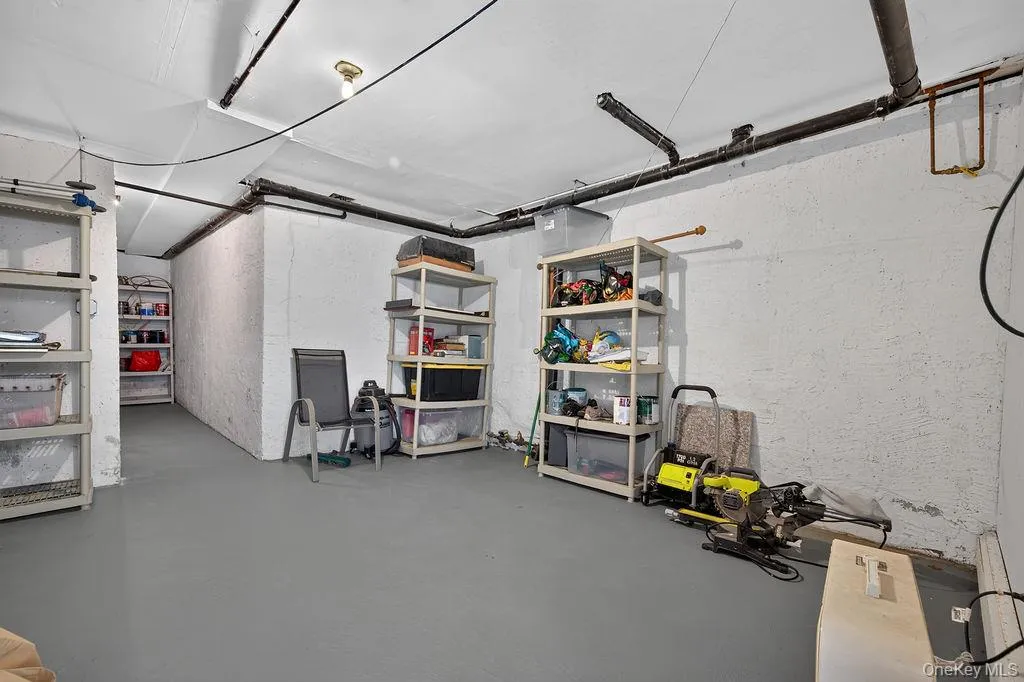 Large storage area off garage Large storage area off garage