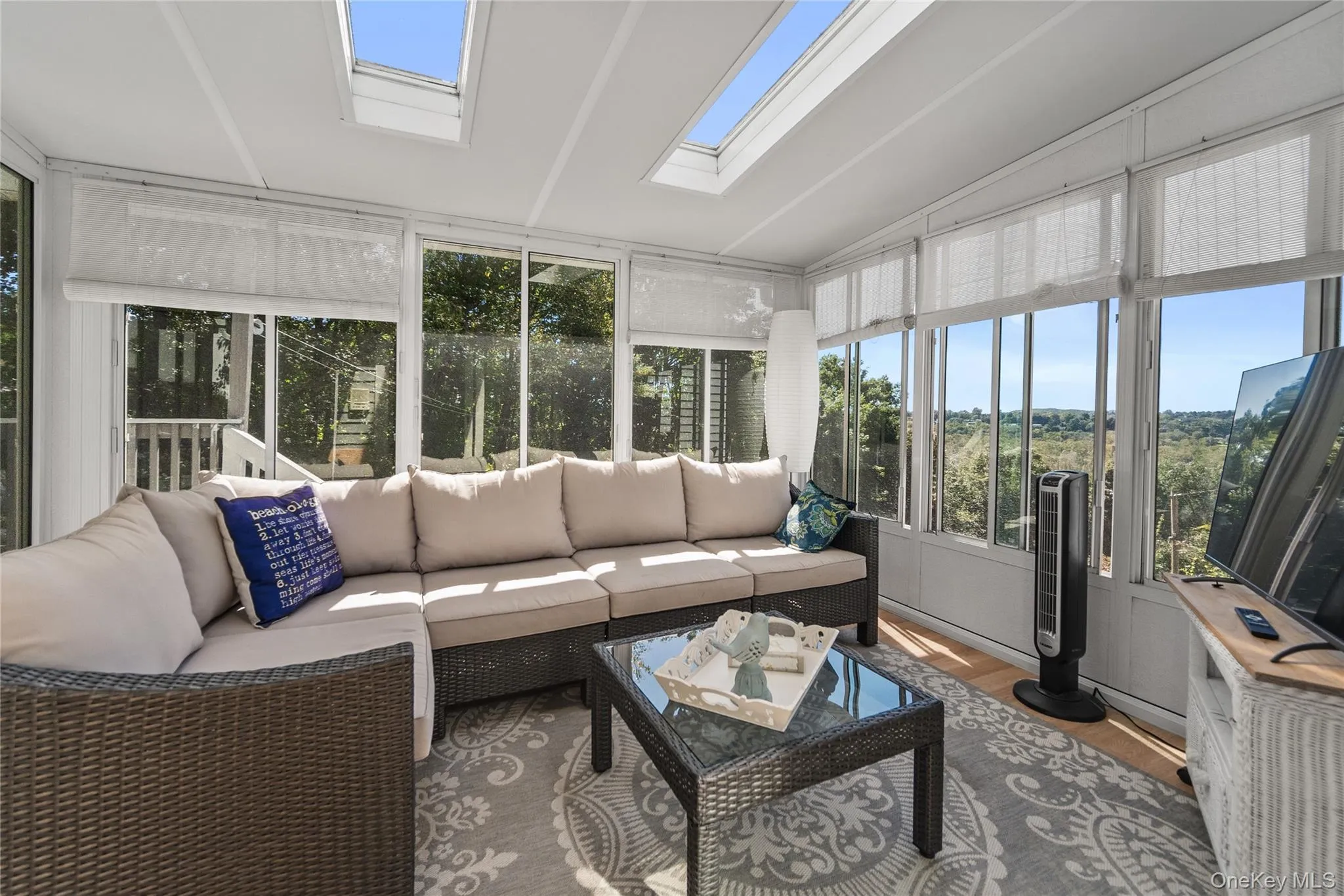 The sun room is calming, great for reading and relaxing and has great views. The sun room is calming, great for reading and relaxing and has great views.