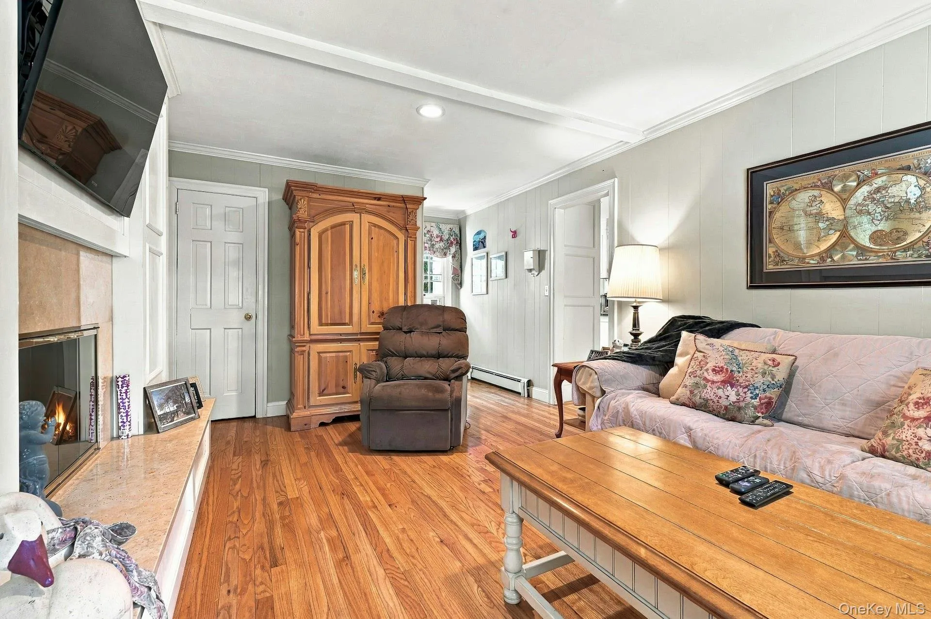 On first floor off of hall near kitchen and half bath On first floor off of hall near kitchen and half bath