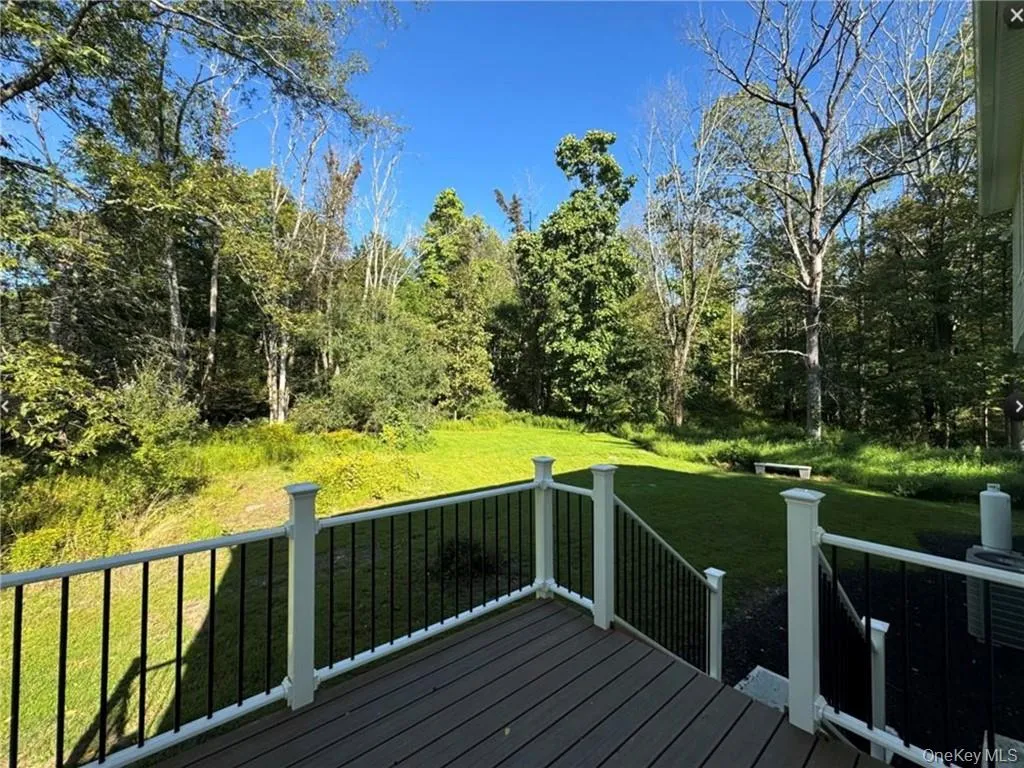 Deck with a lawn Deck with a lawn