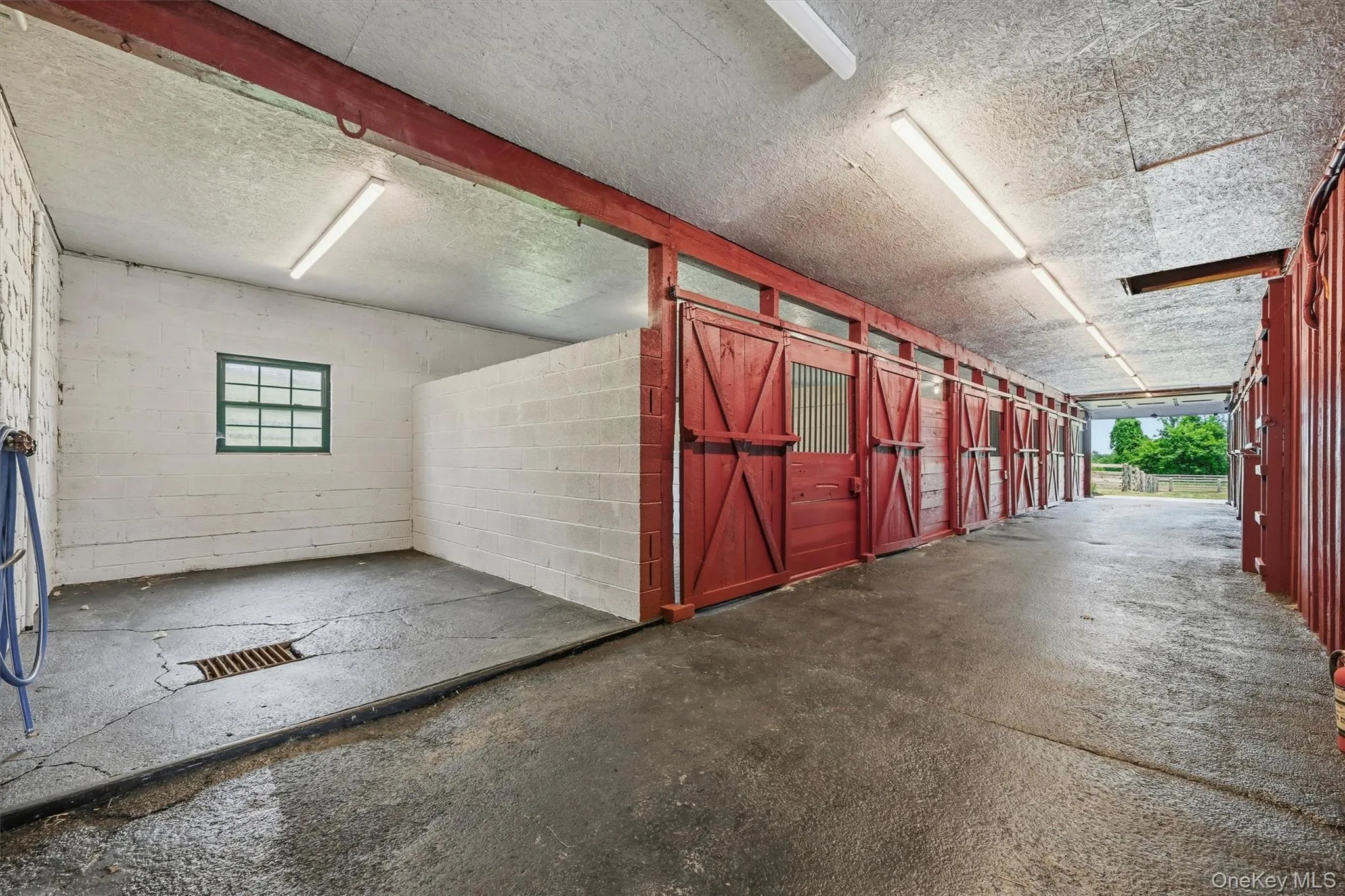 Barn interior with Wash Stall / Hot & Cold Water Barn interior with Wash Stall / Hot & Cold Water