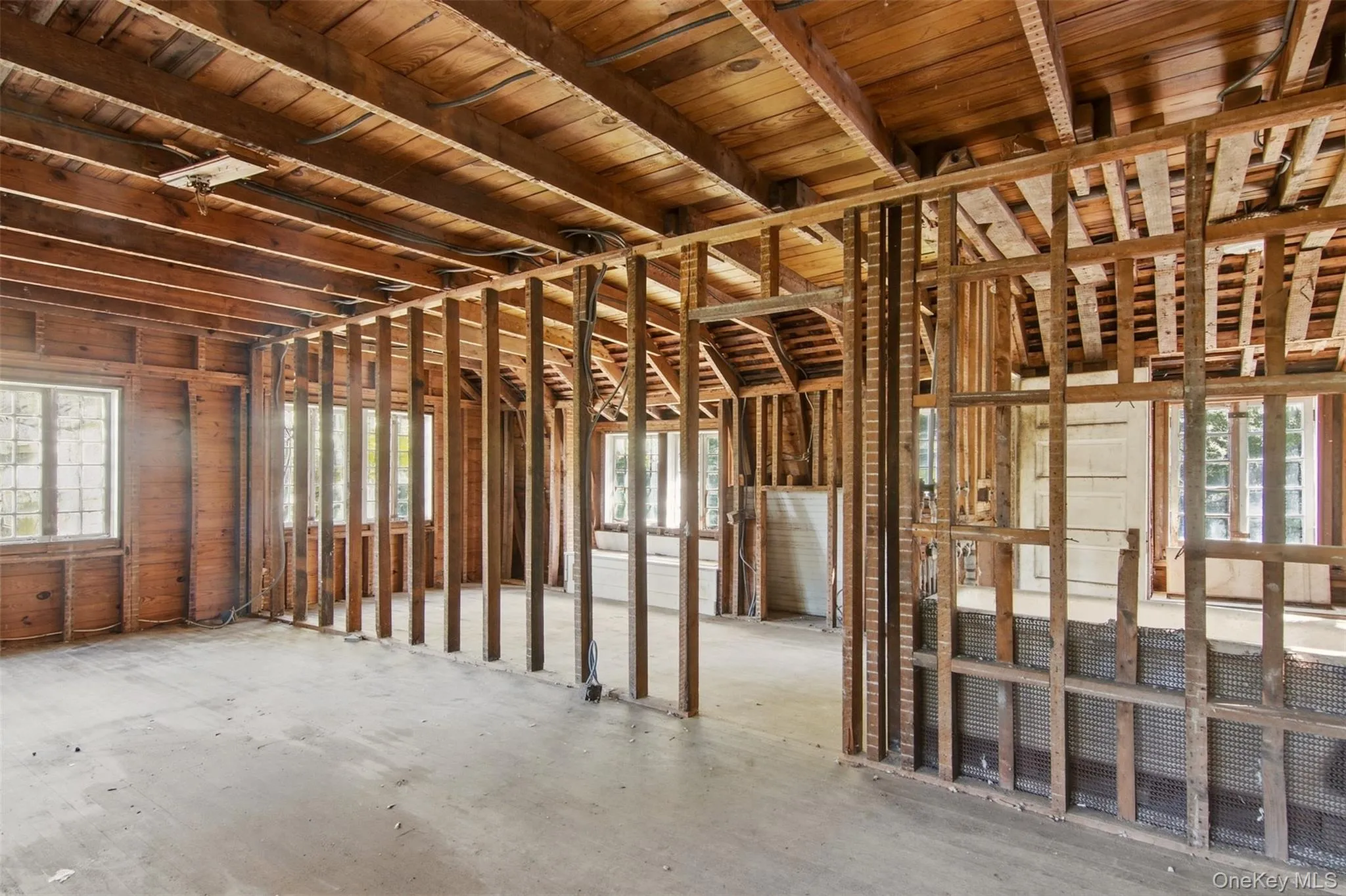 Unfinished space above detached garage Unfinished space above detached garage