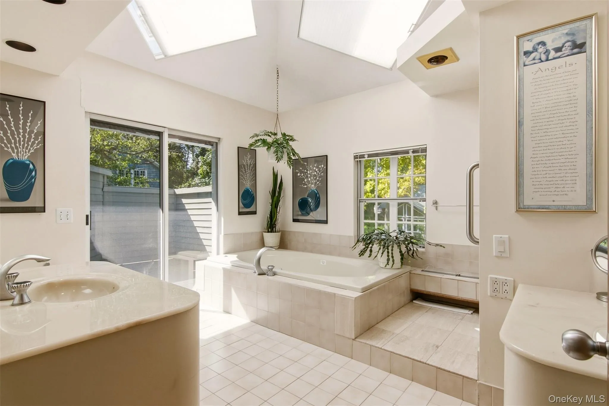 First floor full bath with attached sun porch First floor full bath with attached sun porch