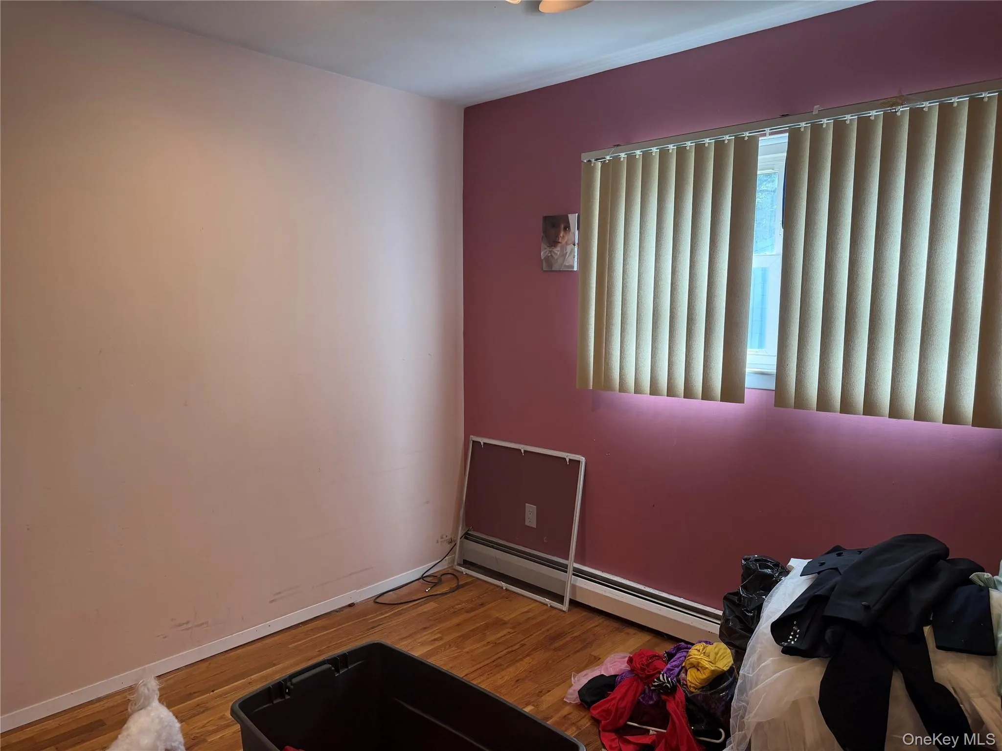 Bedroom wood floors and ample size closet and recessed lighting Bedroom wood floors and ample size closet and recessed lighting