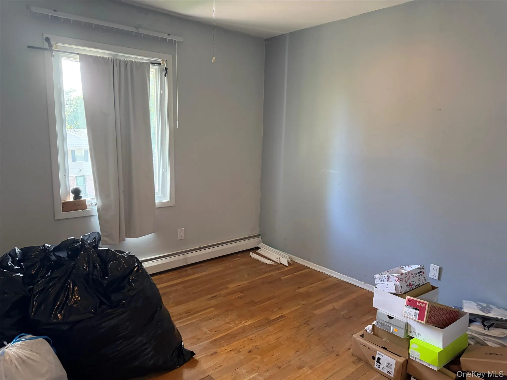Bedroom wood floors and ample size closet and recessed lighting Bedroom wood floors and ample size closet and recessed lighting