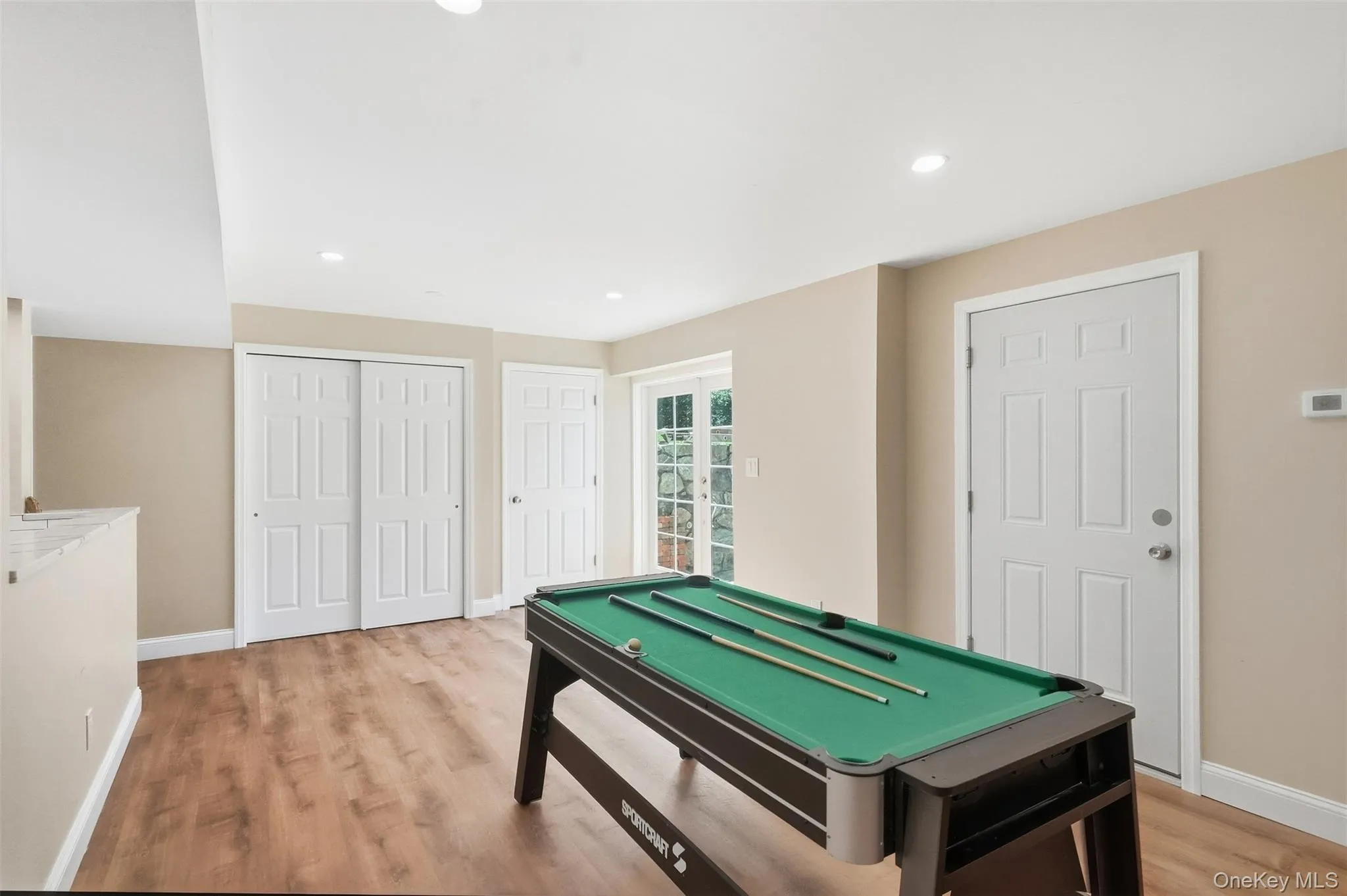 Finished basement with walk-out access Finished basement with walk-out access