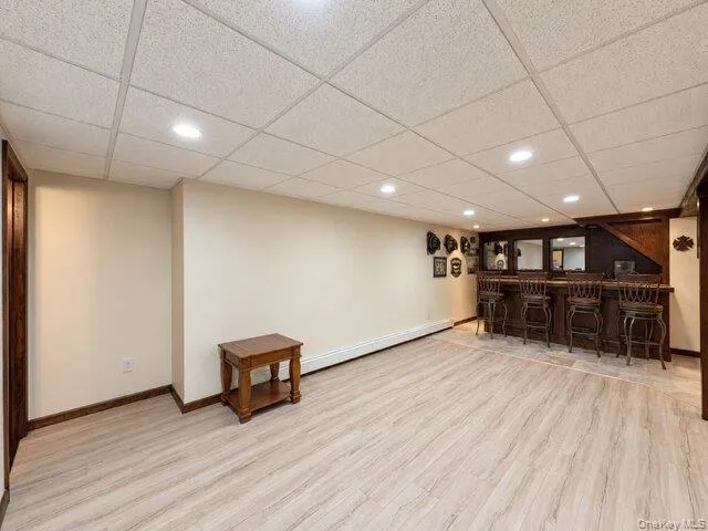 Bar in basement Bar in basement
