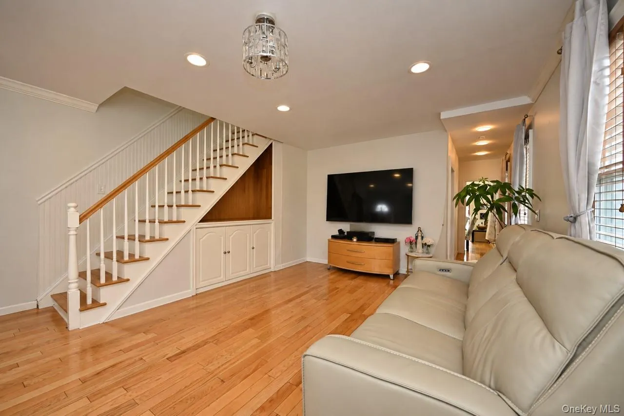 Living Room Staircase View Living Room Staircase View