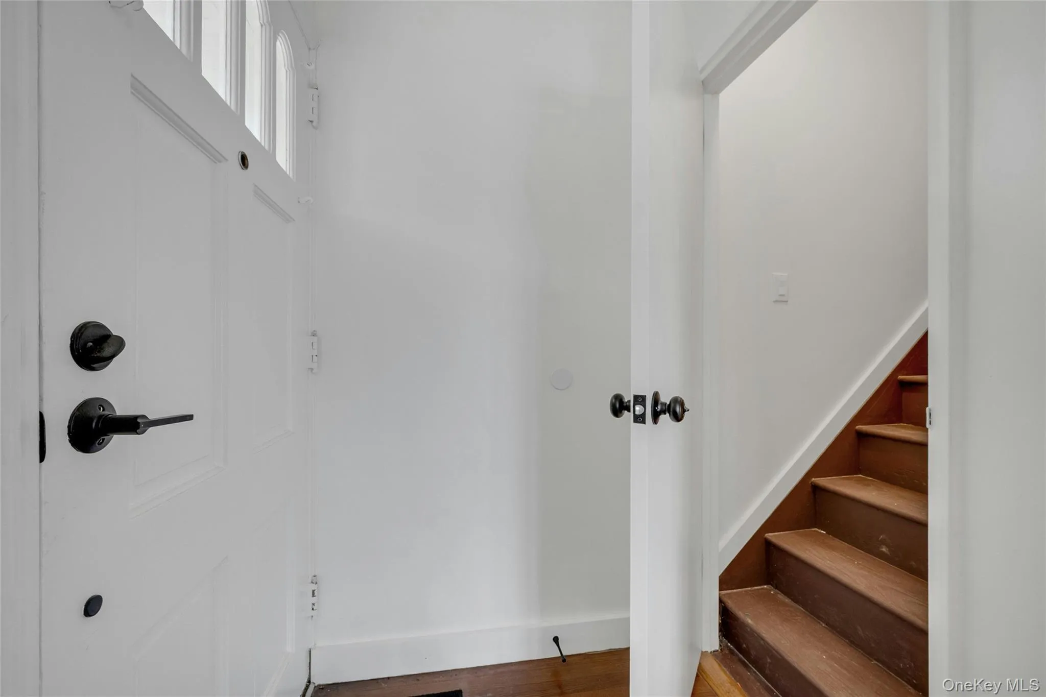 Stairs leading up to the large renovated third floor. Stairs leading up to the large renovated third floor.