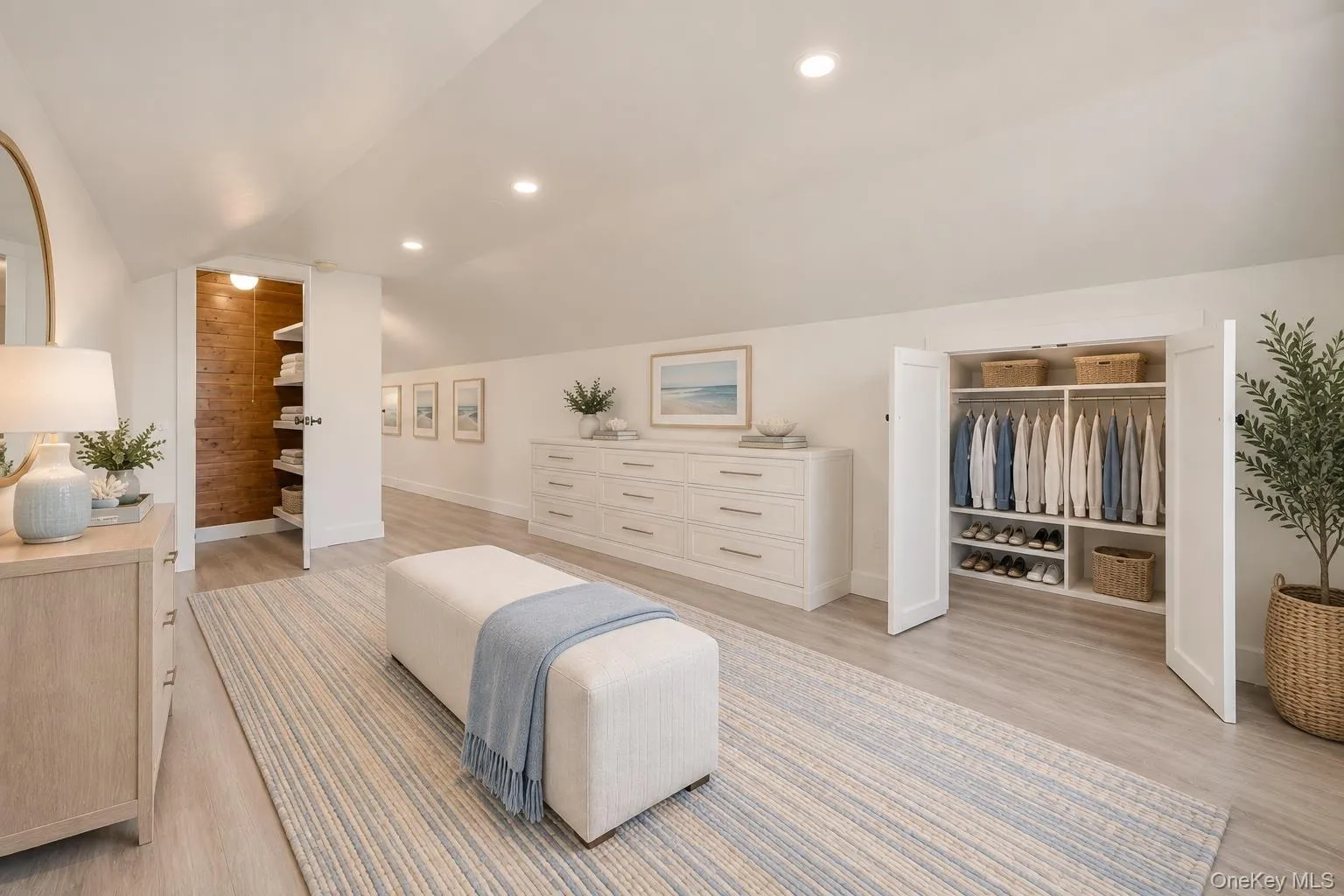 Virtually Staged closet area that can be used as the dressing area in the primary bedroom upstairs. Virtually Staged closet area that can be used as the dressing area in the primary bedroom upstairs.
