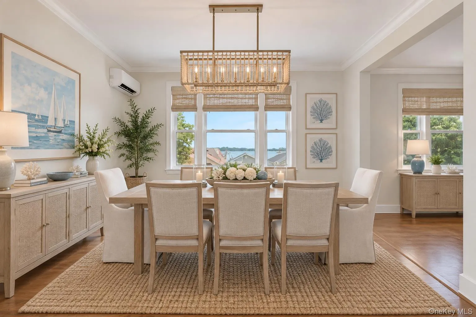 Virtually Staged to demonstrate furniture layout. Dine while looking at the water views of the L.I. Sound! Virtually Staged to demonstrate furniture layout. Dine while looking at the water views of the L.I. Sound!