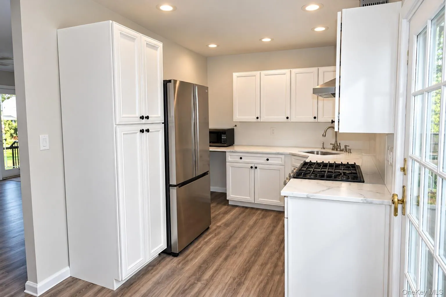 Stainless steel appliances. Stainless steel appliances.