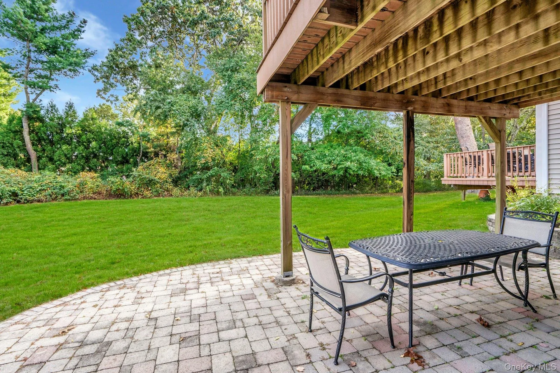 Back patio off family room Back patio off family room