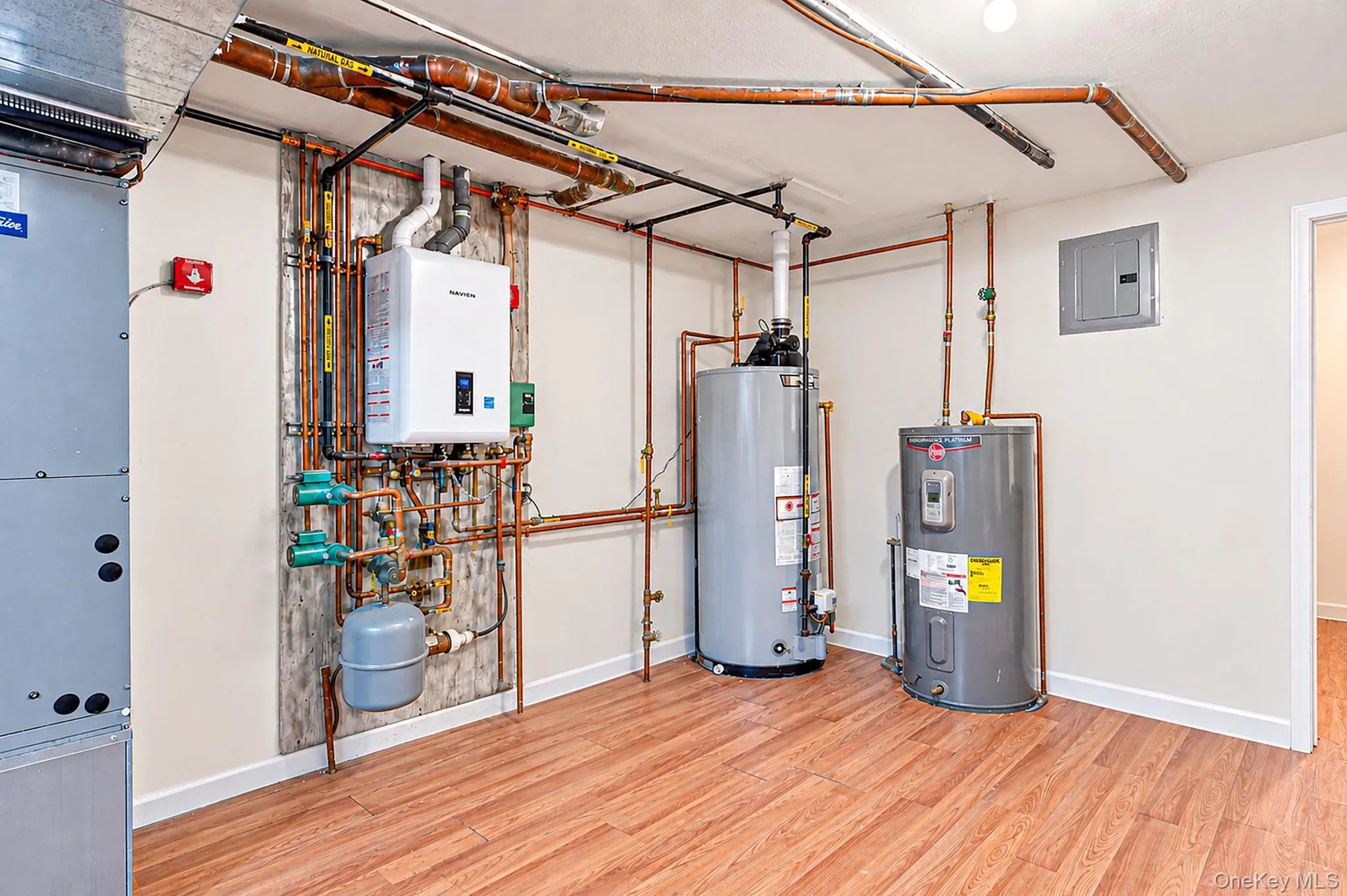 Basement utility room Basement utility room