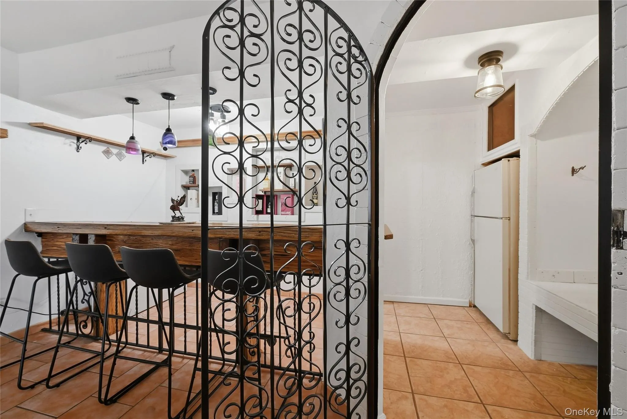 wrought iron decorative door leading to bar area wrought iron decorative door leading to bar area