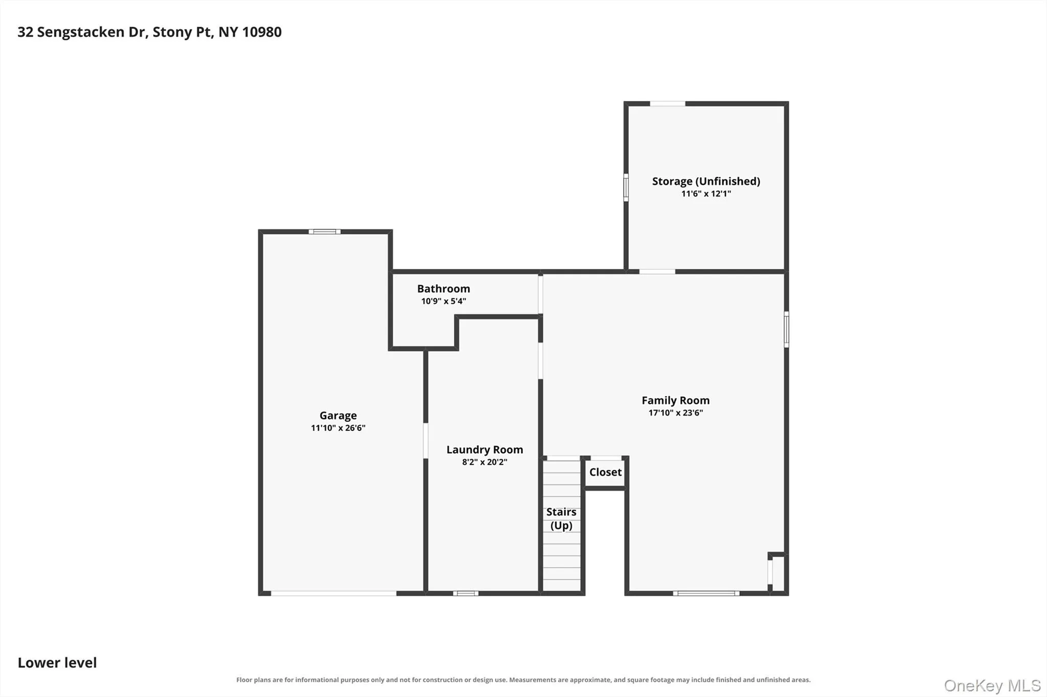 Floor plan for lower level Floor plan for lower level