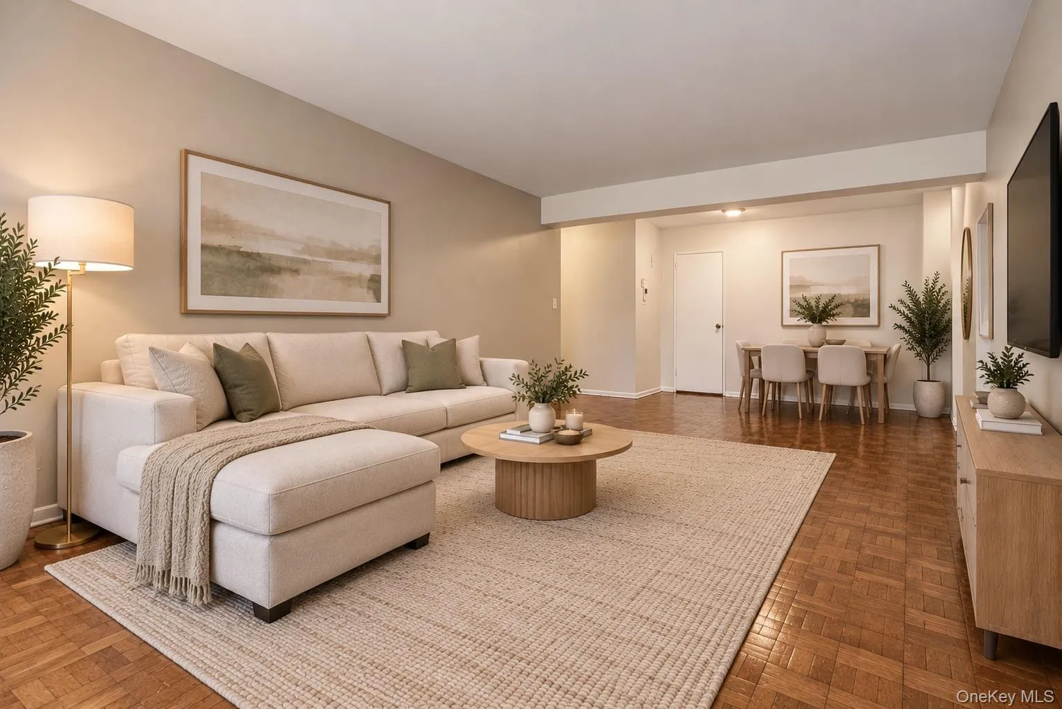 Virtually Enhanced Living Room/ Dinning Room Virtually Enhanced Living Room/ Dinning Room