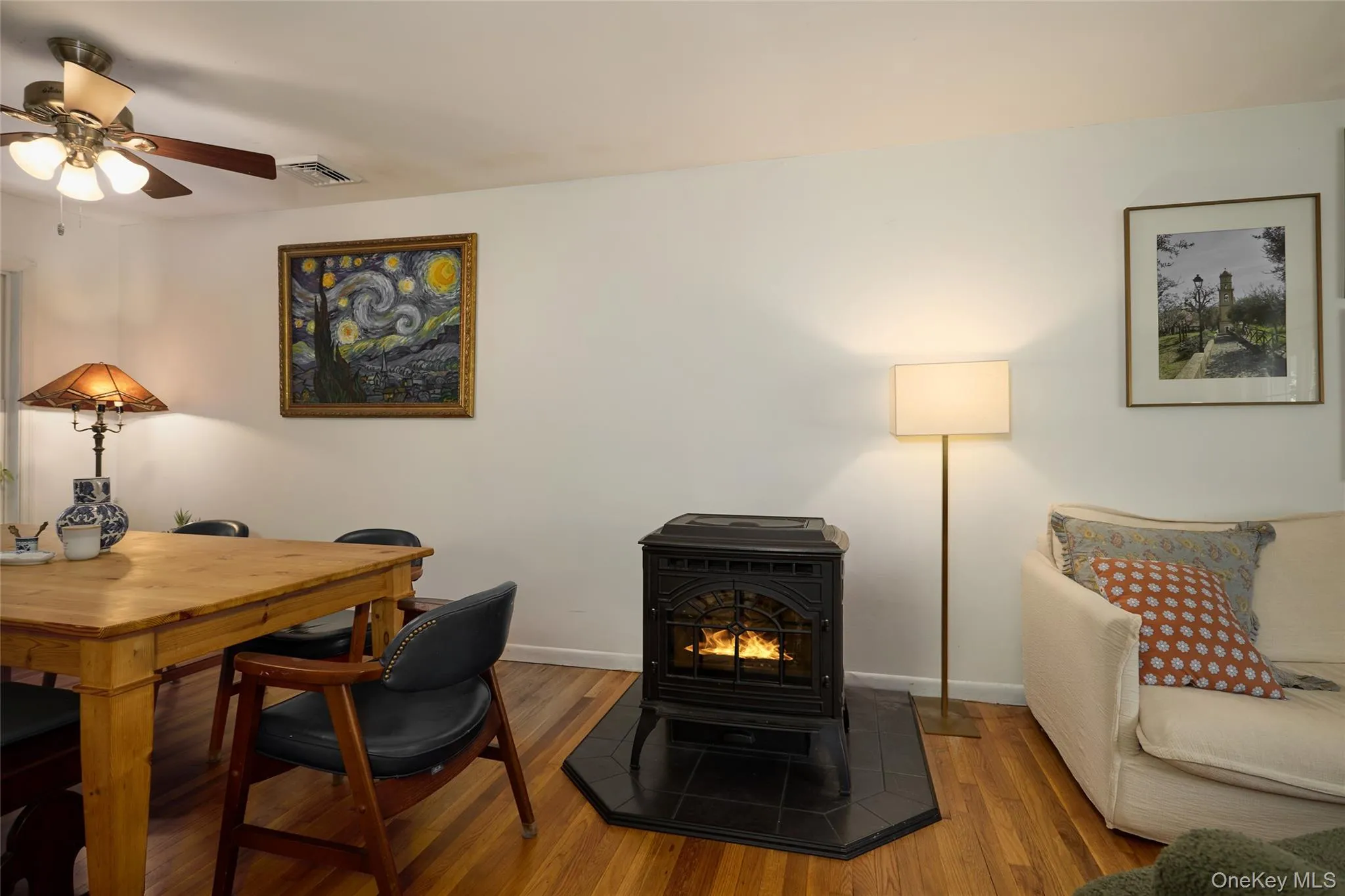 Pellet Stove Between Living Room and Dining Room Pellet Stove Between Living Room and Dining Room