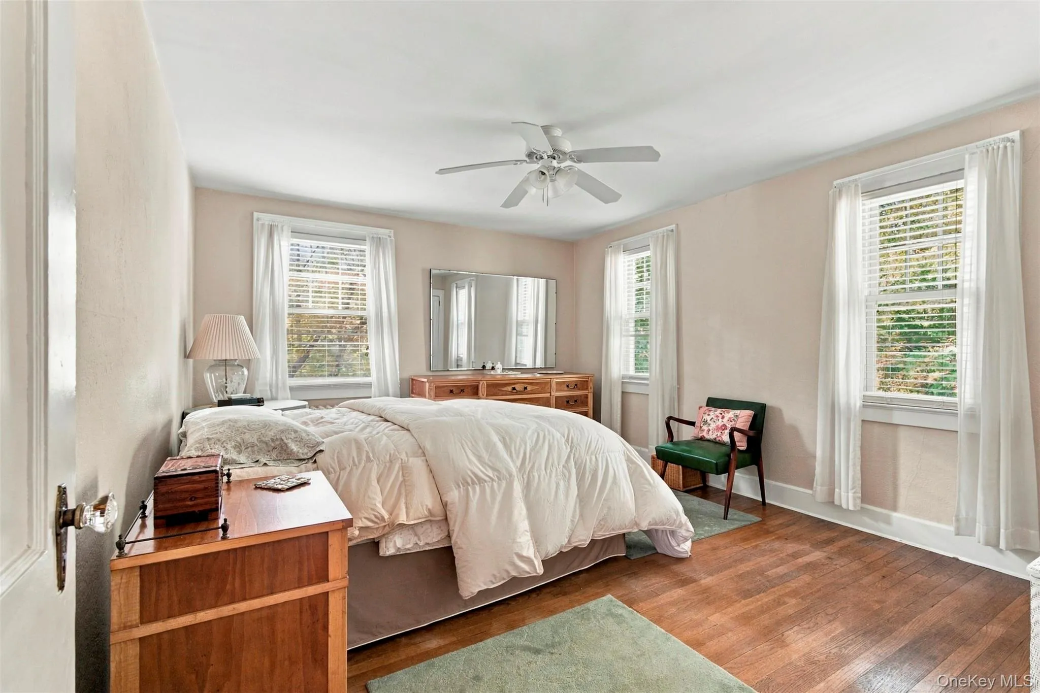 Upstairs primary bedroom. Upstairs primary bedroom.