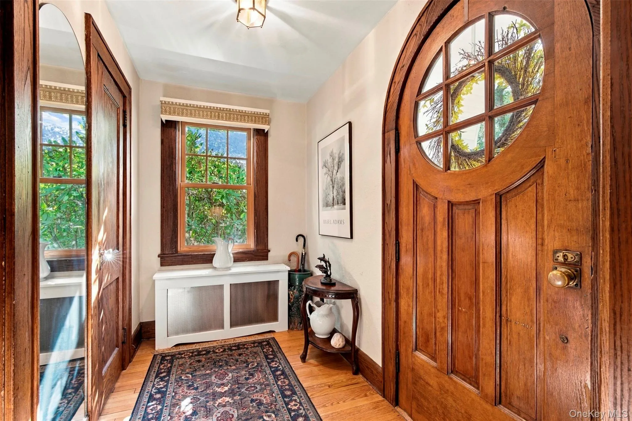 Evocative Tudor-Revival entry and foyer. Evocative Tudor-Revival entry and foyer.