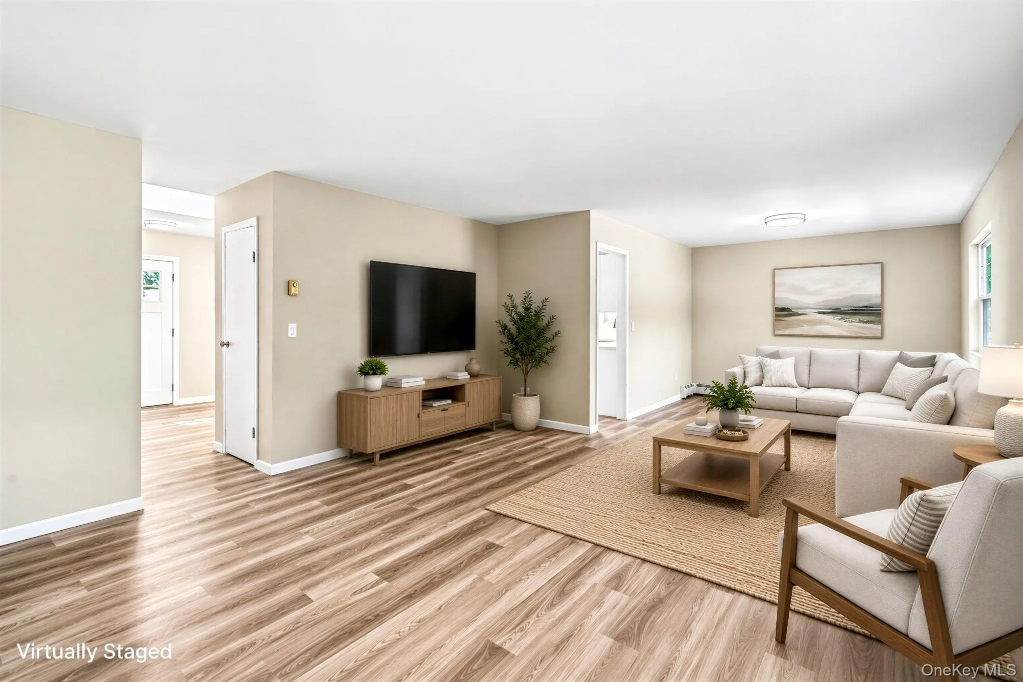 Virtually Staged Fully Renovated Living Room Virtually Staged Fully Renovated Living Room