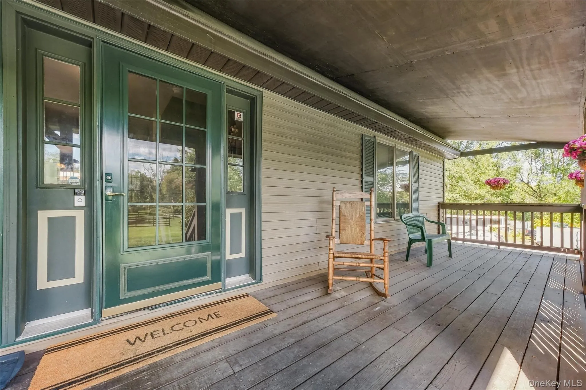 The front porch is the perfect place to welcome guests. The front porch is the perfect place to welcome guests.