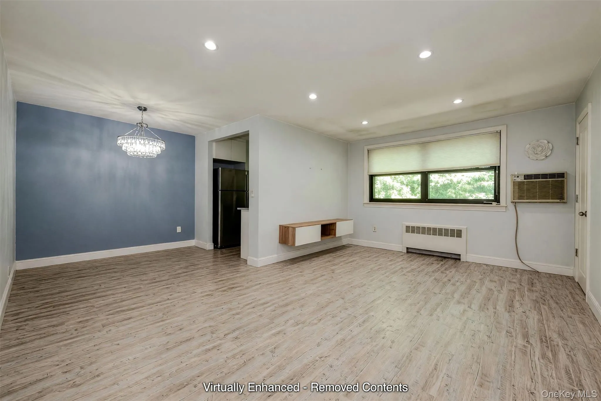 Living Room Opens To Dining Area - Virtually Removed Contents Living Room Opens To Dining Area - Virtually Removed Contents