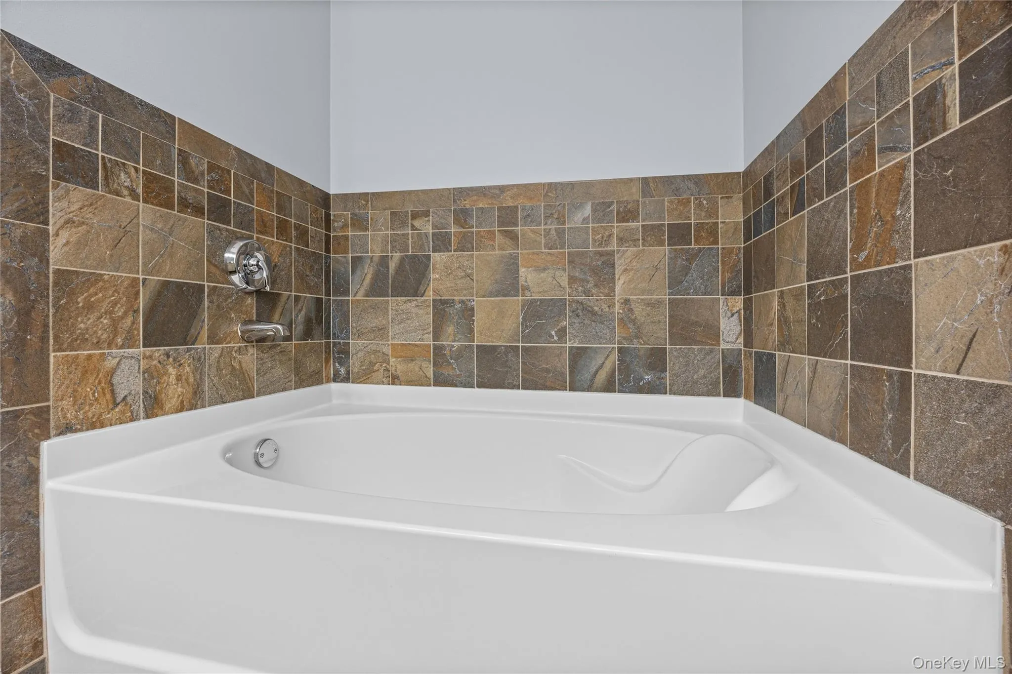 Corner Soaking Tub with Tile Surround Corner Soaking Tub with Tile Surround