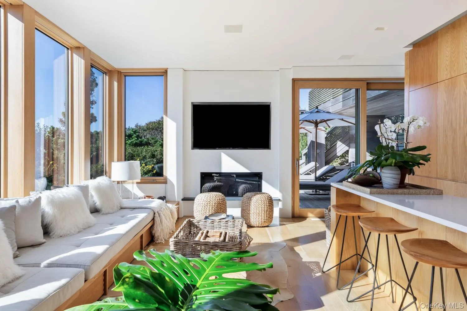Living Room with fireplace and TV Living Room with fireplace and TV