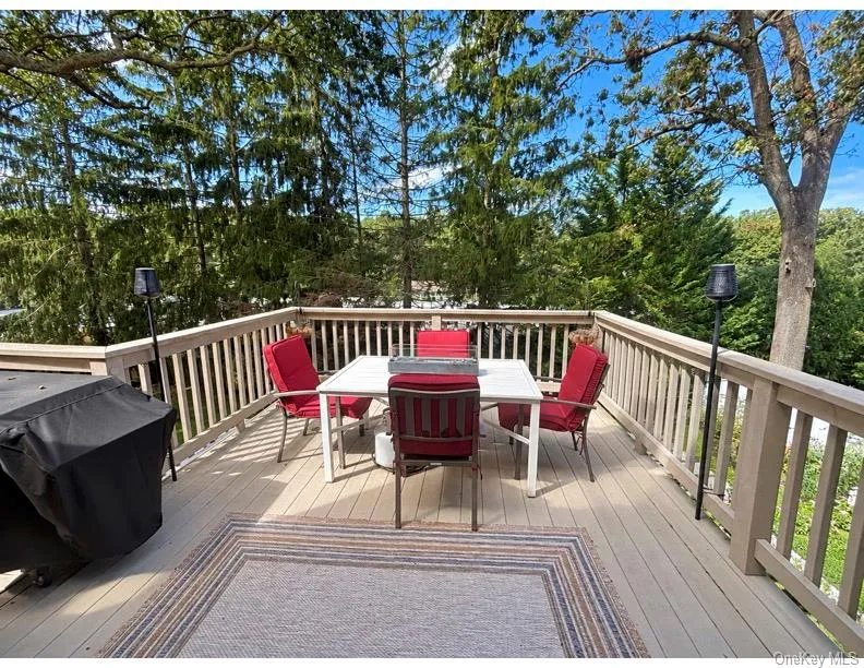 Spacious deck off family room Spacious deck off family room