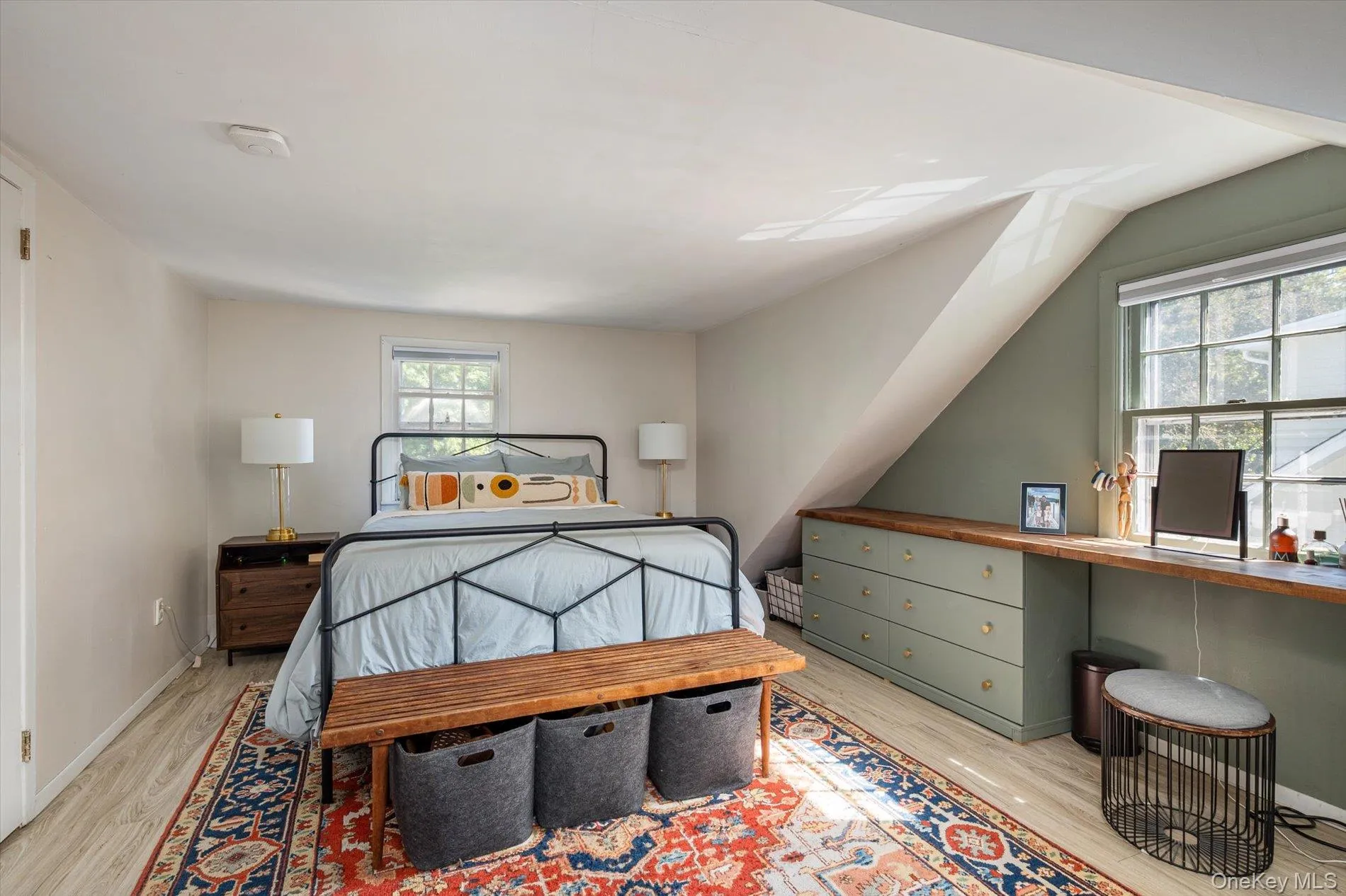 Upstairs bedroom. Upstairs bedroom.